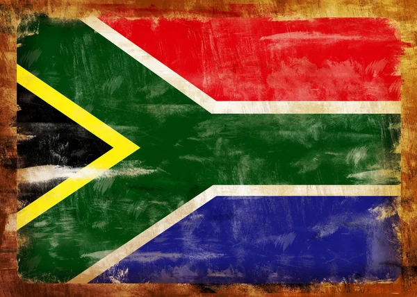 South Africa old painted flag — Stock Photo, Image