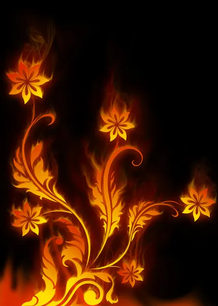 Flowers flame — Stock Photo, Image