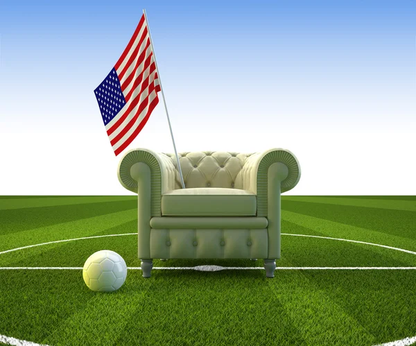 USA soccer plezier — Stockfoto