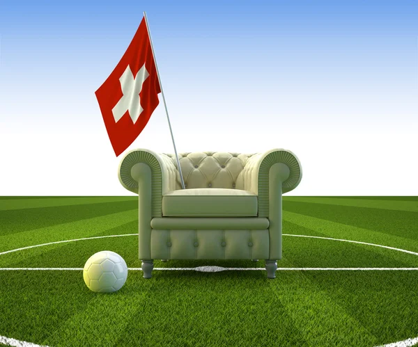 Schweizisk fotboll kul — Stockfoto