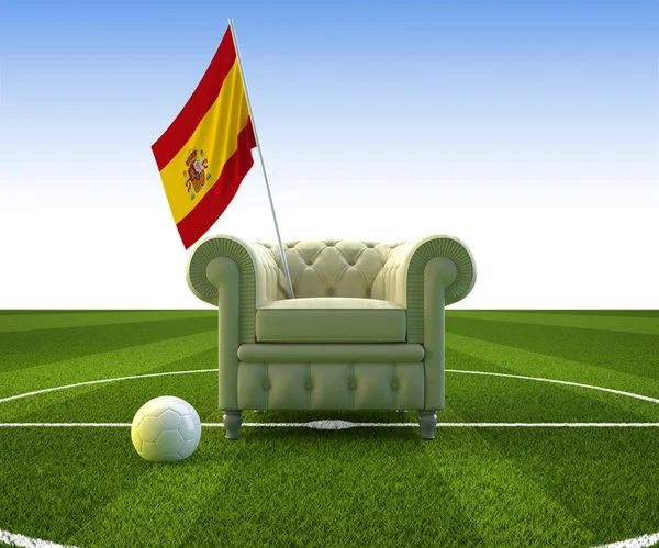 Hiszpania piłkarskie zabawy — Zdjęcie stockowe