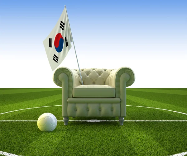 Südkoreanischer Fußballspaß — Stockfoto