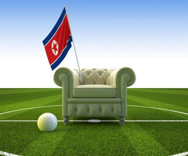 Coreia do Norte futebol divertido — Fotografia de Stock