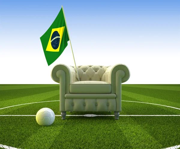 Divertido de fútbol de Brasil — Stockfoto