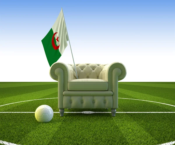 Alžírsko fotbal zábava — Stock fotografie