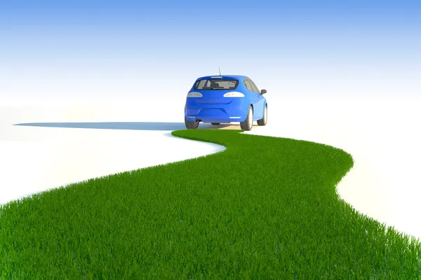 Samochód ekologiczny — Zdjęcie stockowe