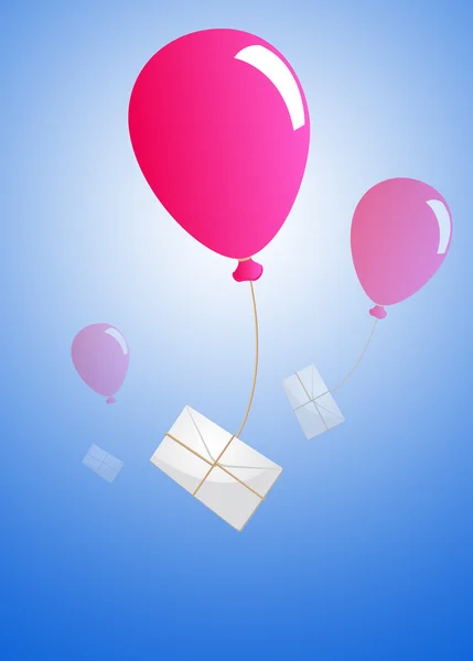 Air balloon mailing — Stock Photo, Image