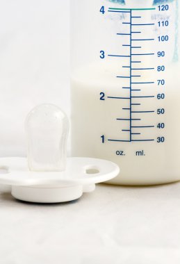 Boutle of fresh milk clipart