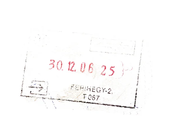 Visa stamp — Stock Photo, Image