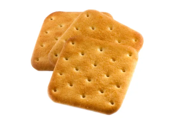 Τρία τετράγωνα μπισκότα — Φωτογραφία Αρχείου