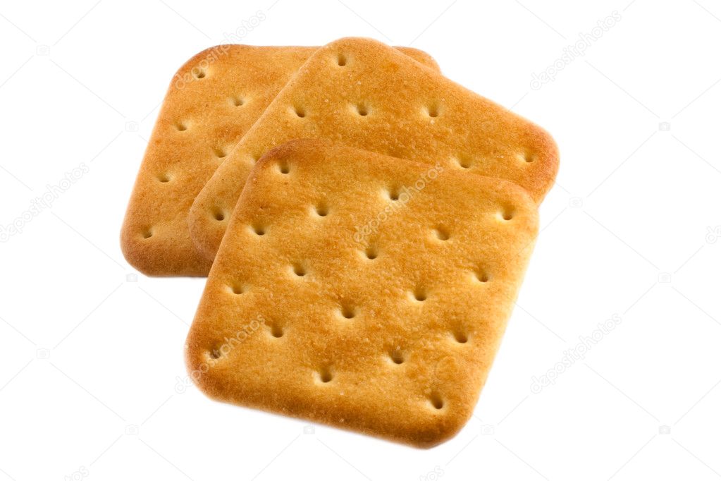 Three square biscuits