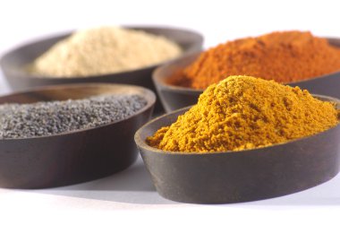 Colored spices clipart