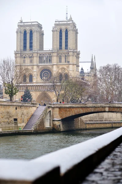 Schnee in Paris — Stockfoto