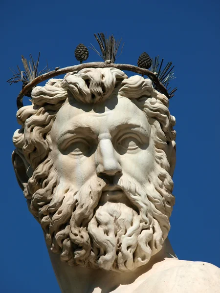 Florença - Estátua de Netuno — Fotografia de Stock