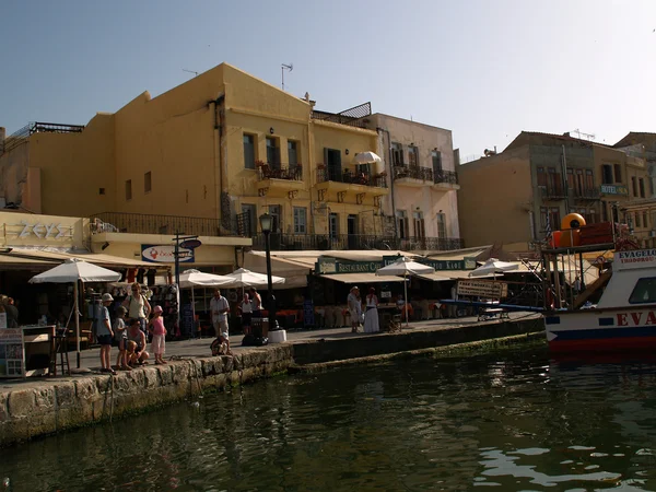 The old Venetian port of Chania — Stock Photo, Image