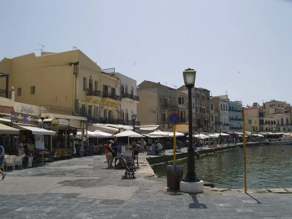 The old Venetian port of Chania — Stock Photo, Image