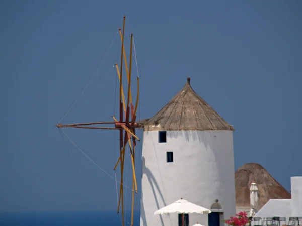 Oia bella città a Santorini — Foto Stock