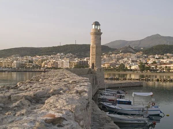 Rethymnon - lighthouse — Stock Photo, Image
