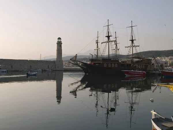 Rethymnon - benátský přístav — Stock fotografie