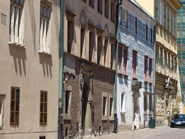 Kanonicza street in old city of Krakow, clipart