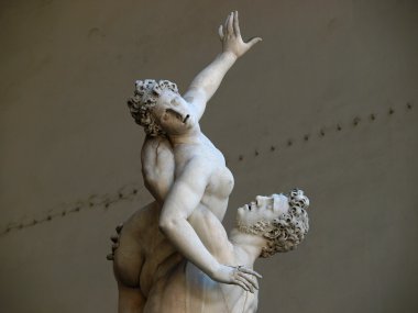 Florence - Rape of the Sabine women. clipart