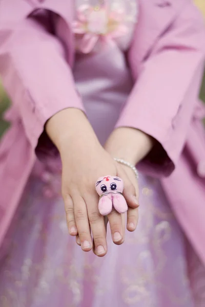 stock image Children's hands with ringlet