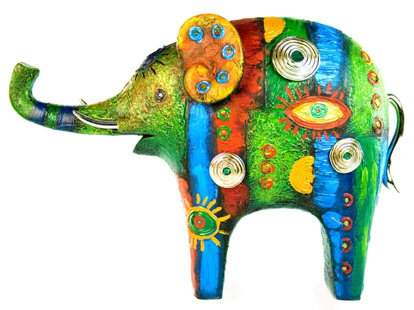Rengi artistik bir fil Stok Resim