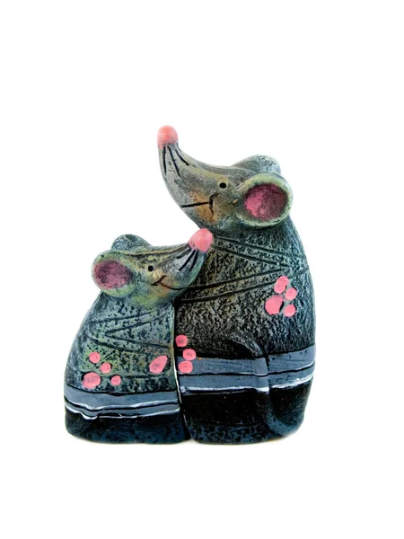 Couple in love mice — Stock Photo, Image