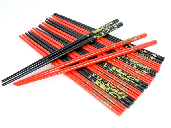 Bamboo chopsticks on white — Stock Photo, Image