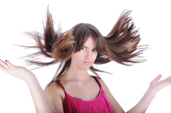 Chica del pelo — Foto de Stock