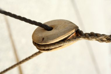 Sailing ship wooden detail clipart