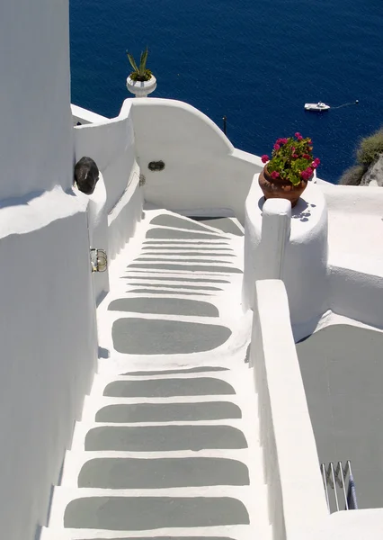 Escada para o mar, Santorini — Fotografia de Stock