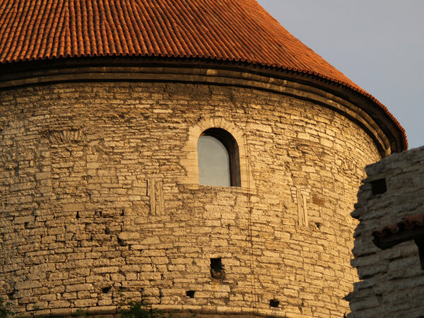 Medieval tower detail in the Old Town of Tallinn
