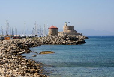 kale ve Rodos adası feneri