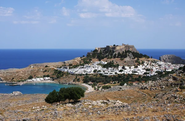 Lindos - rhodes, Grekland — Stockfoto