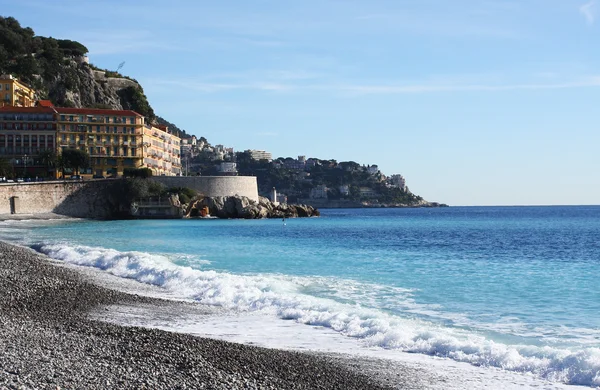 stock image View of Nice city and beach, France