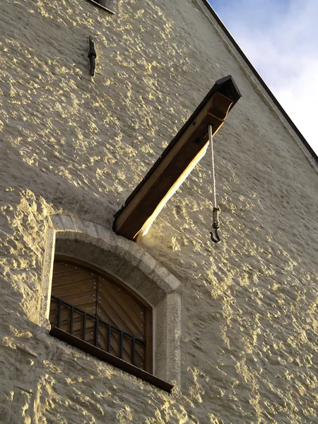 O edifício medieval - detalhe — Fotografia de Stock