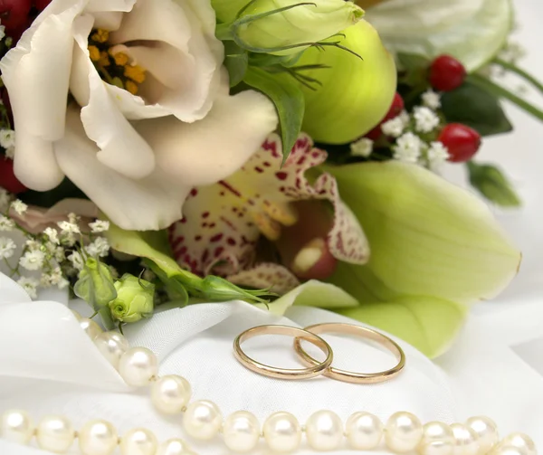 Svatební prsteny Royalty Free Stock Obrázky