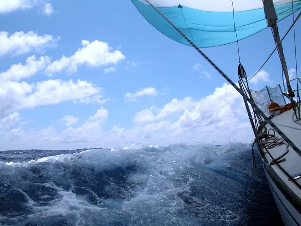 Navegar con buen viento Imagen de archivo