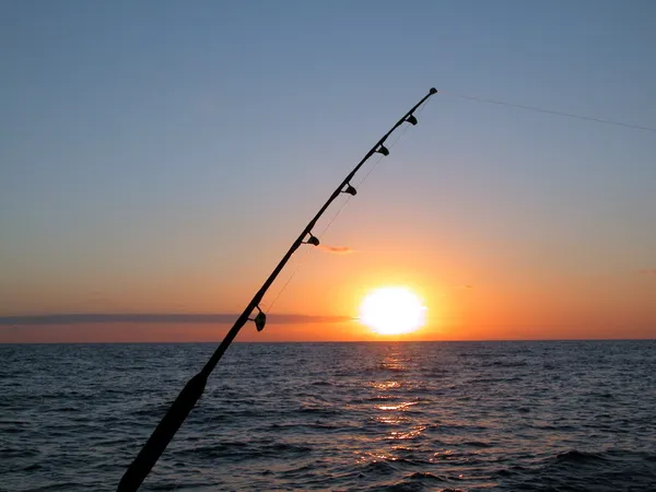 大西洋での釣り ストック写真