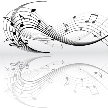 Music notes clipart