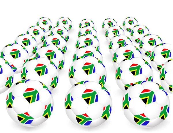 2010 Dünya Kupası Güney Afrika topları — Stok Vektör