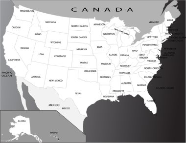ABD siyasi Haritası