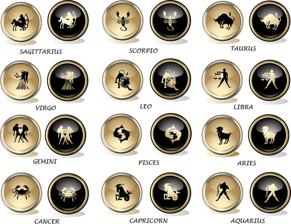 Ícones do horóscopo —  Vetores de Stock