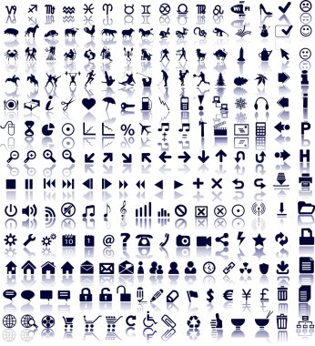 Web symbols clipart