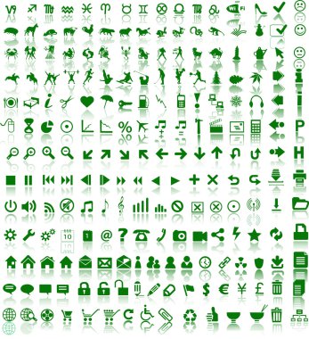 Web symbols clipart