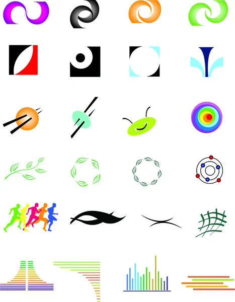 Collections de différents signes — Image vectorielle
