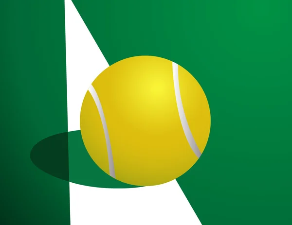 Tennisball, aus — Stockvektor