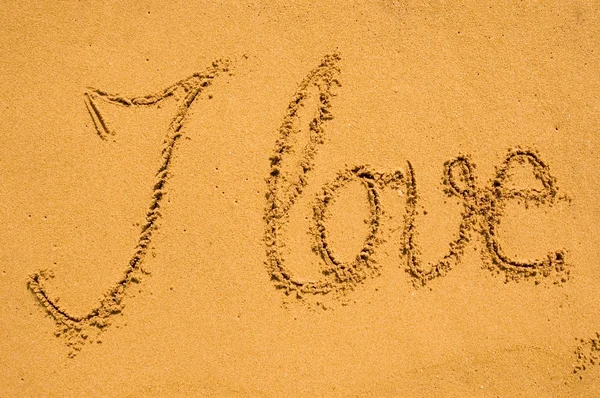 J'aime dans le sable — Photo