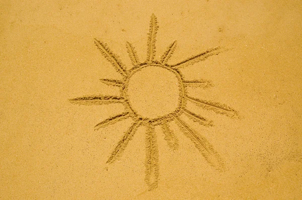 砂の中の太陽 — ストック写真